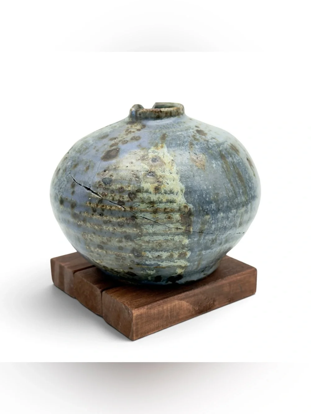 Kintsugi Vase Handmade Pottery Gold Crack Art Personal Growth Gift